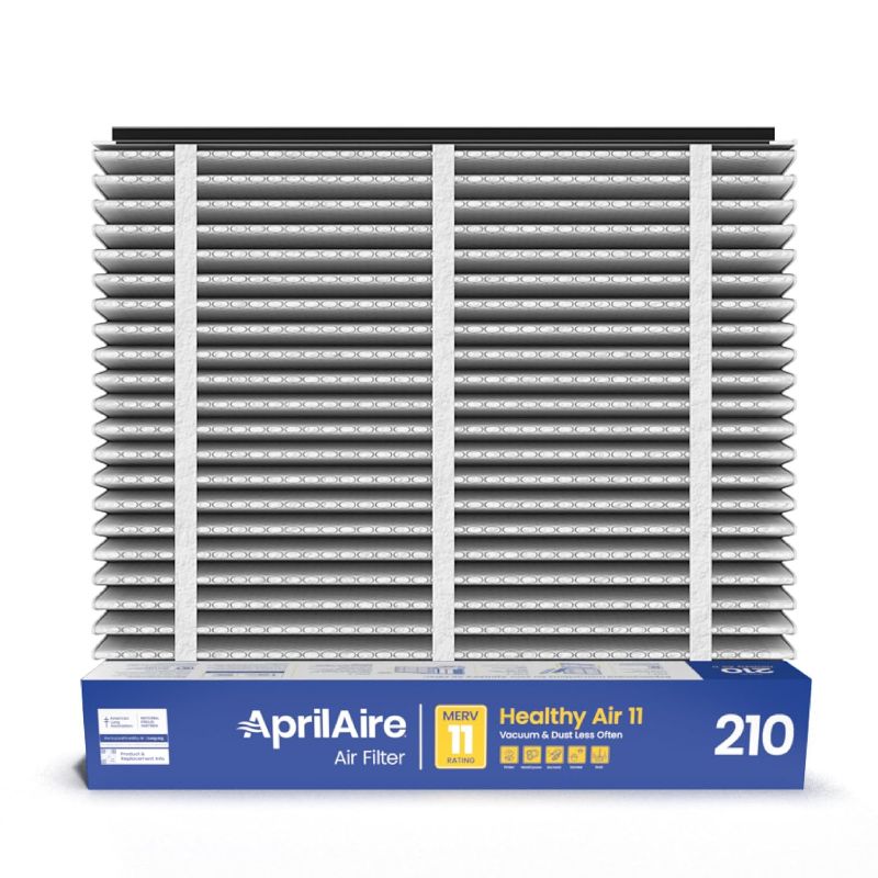 Photo 1 of AprilAire 210 Replacement Filter for AprilAire Whole House Air Purifiers - MERV 11, Clean Air & Dust, 20x25x4 Air Filter (Pack of 2)
