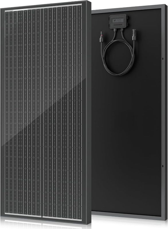 Photo 1 of 18BB 100 Watt Solar Panel, N-Type 12V 100W Solar Panel, 25% High Efficiency Monocrystalline PV Modules for RV, Marine, Rooftop, Farm, Trailer, Home Off-Grid System
