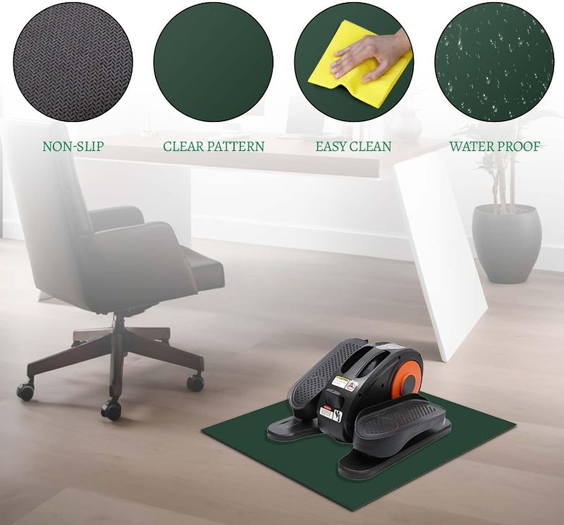 Photo 1 of Leg Exerciser Machine Anti-Slip Silicone Mat, 25.6x23.6in Non-Slip Floor Protector for Under Desk Home Workout Protect Floor