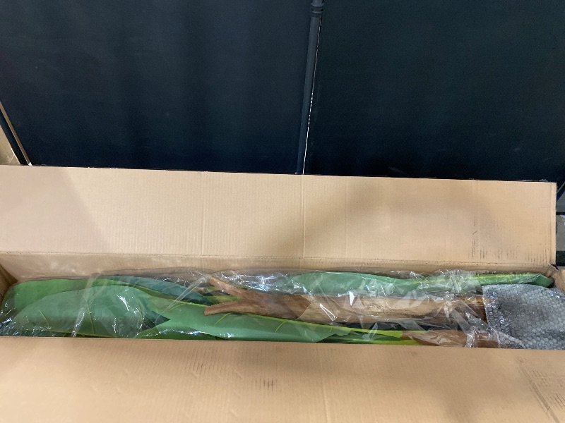 Photo 1 of 6FT Artificial Banana Tree Tall Fake Banana Leaf Plant Faux Banana Silk Tree Faux Banana Leaves for Home Swimming Pool Indoor Outdoor Patio Tropical Decor