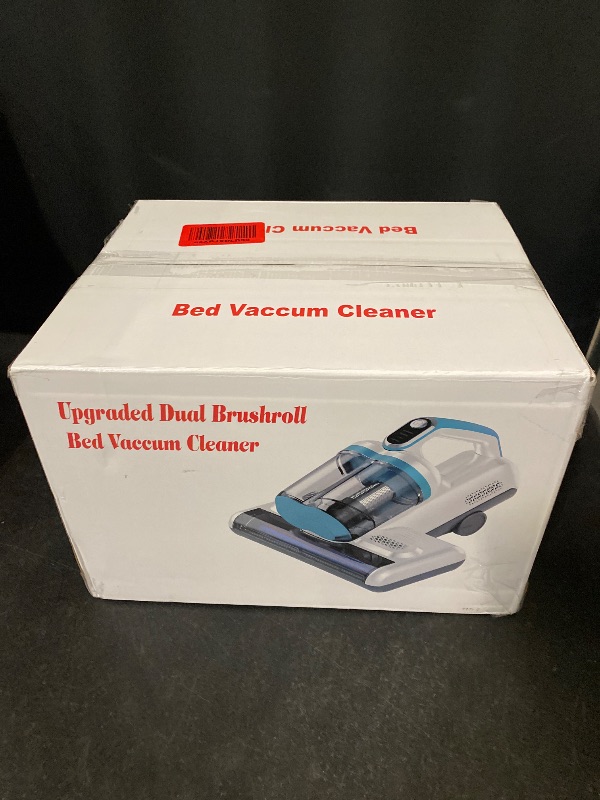 Photo 1 of Bed Vacuum Cleaner Mattress Vacuum with 16Kpa Suction 253.7nm UV-C Light, 30000 RPM/Min Dual Brushroll Rotation & HEPA Filter & Heating & Ultrasonic Tech, 500W, Corded (KM-PA1600-SE)

