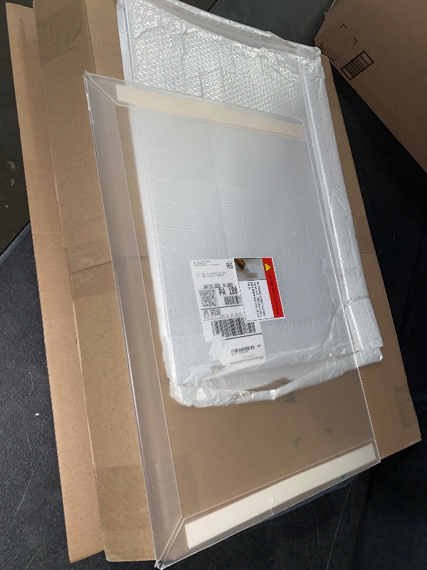 Photo 1 of Wall Mount Sign Holder 16X24 Poster, Clear Acrylic Frame with Slide-in Design, Mounting