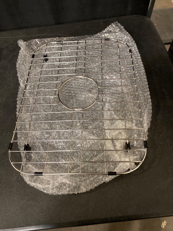Photo 1 of Serene Valley Sink Grid 18-1/8" L x 13-3/8" W, Centered Drain with Corner Radius 3-1/2", NDG1813C
