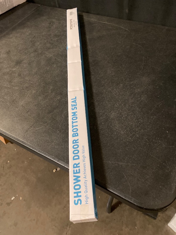 Photo 1 of FCSOTSPS Sliding Shower Door Bottom Seal, 2 PCS 1/2" x 36" Sliding Shower Door Sweep for 1/2 Inch Glass, Frameless Glass Door Seal Strip Stop Shower Leaks and Create a Water Barrier