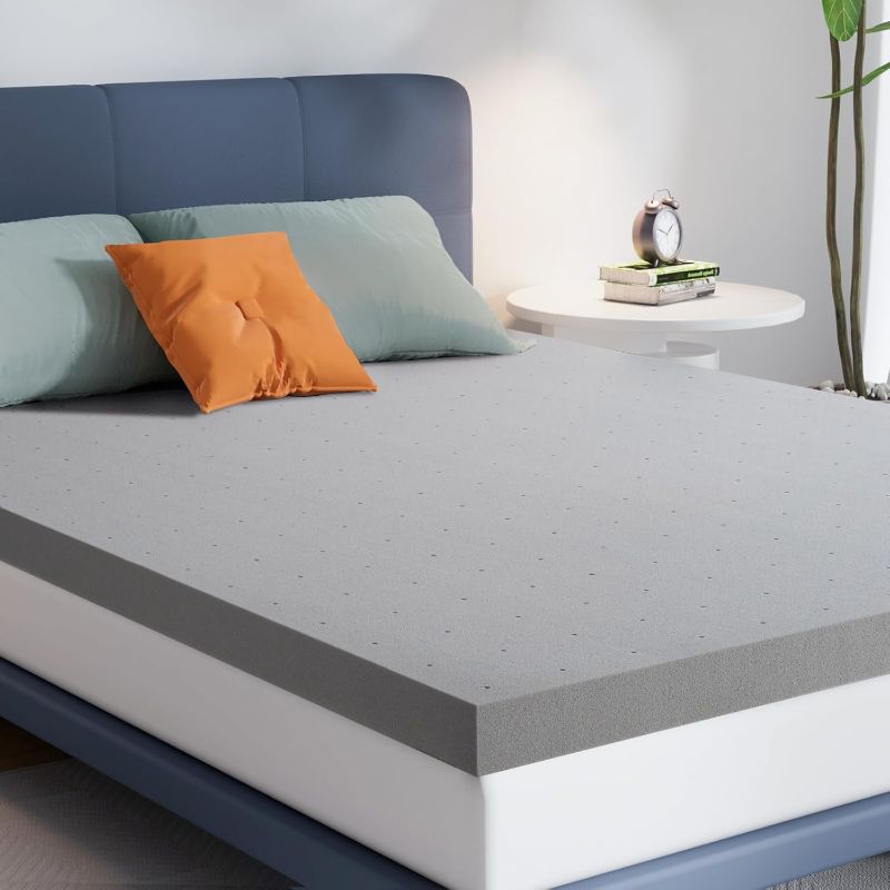 Photo 1 of 3 Inch Mattress Topper Twin,Gel-Infused Memory Foam Mattress Topper for Soft & Cooling Sleep, High-Density Foam Single Bed Topper, for Side Sleeper, CertiPUR-US Certified?Bed Ventilated Design
