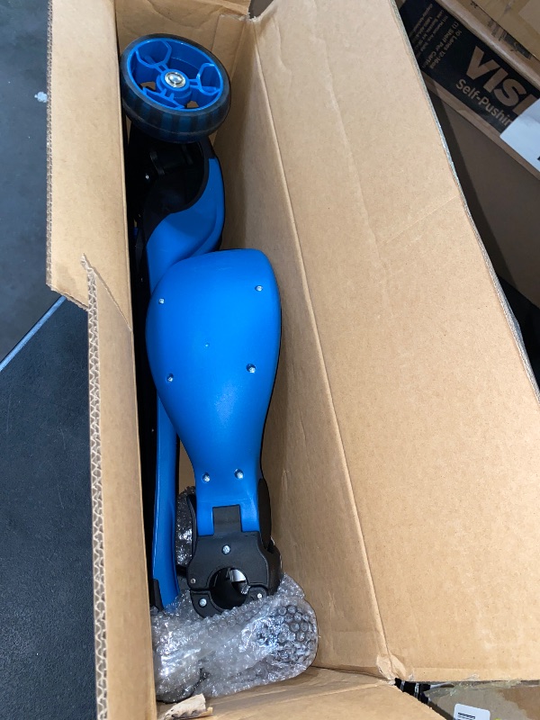 Photo 1 of Kick Scooter Adjustable Height for Kids Ages 2-6 3 Wheel Scooter with LED Light and Extra Wide Deck Kids Scooter Blue
