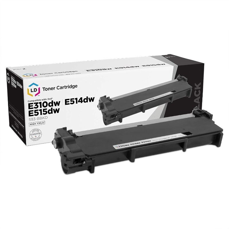 Photo 1 of LD Compatible Toner Cartridge Replacement for Dell 593-BBKD E310dw E514dw E515dn E515dw High Yield (Black)