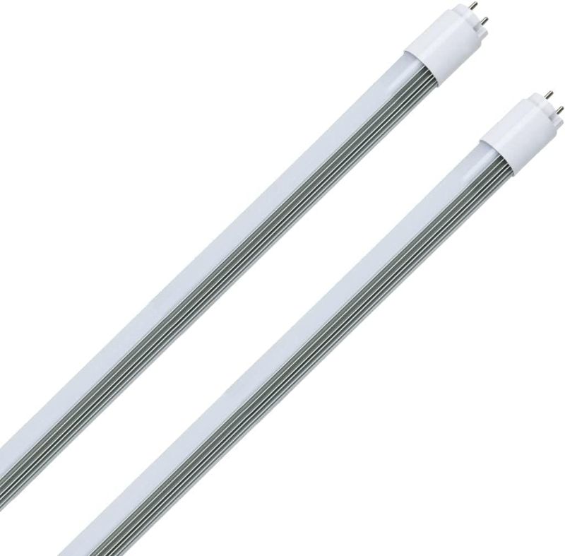 Photo 1 of 4FT 48 Inch LED Replacement for Fluorescent Tube Light, Dual Ended F32T8/F40T12 Bulb, 18W 5000K 2520lm, Ballast Compatible or Bypass, 1-10V Dimmable, DLC&UL Listed, Type A+B-2 Pack

