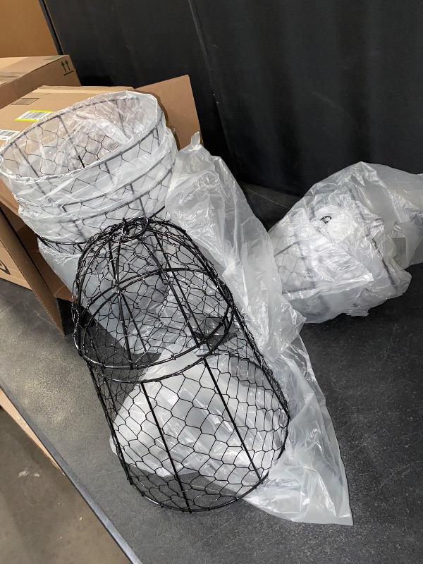 Photo 1 of 6 Pack Garden Cloches for Plants, Sturdy Plant Protectors from Animals, Chicken Wire Cage for Plants Garden Cages to Keep Bunnies Chicken Squirrels Birds Animals Out
