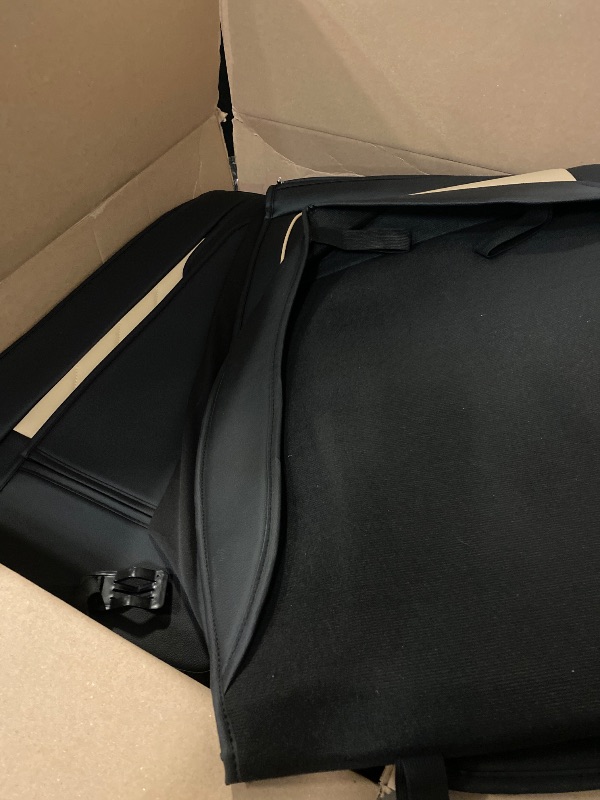 Photo 1 of Fit for Rogue Seat Covers, 5 Seats Full Set Faux Leather Car Seat Covers for 2010-2024 2025 Nissan Rogue SV/S/SL/Platinum/SL Hybrid (Black & Beige)
