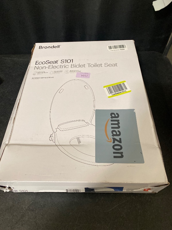 Photo 1 of Brondell Bidet Toilet Seat Non-Electric Swash Ecoseat, Fits Elongated Toilets, White - Dual Nozzle System, Ambient Water Temperature - Bidet with Easy Installation