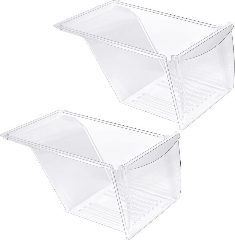 Photo 1 of [2 PACK] 240337103 Refrigerator Crisper Drawer Replacement Compatible with Frigidaire Kenmore Refrigerator Drawer Replacement, Frigidaire Drawer Replacement for AP2115741, 240337100, 240337102
