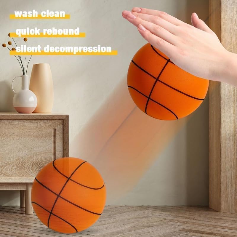 Photo 1 of Silent Basketball, 2025 Upgrade Dribble Silent Basketball, Silent Basketball Dribbling Indoor, Quiet Basketball Dribbling Indoor, Foam Basketball Indoor Training Quiet Ball, No.7-9.4inch
