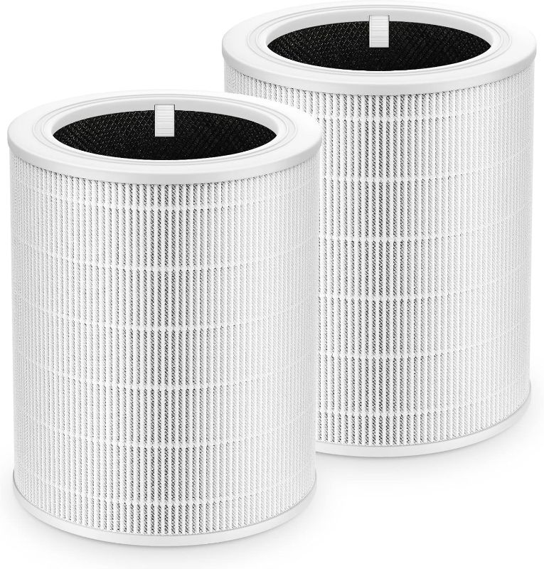 Photo 1 of Core 600S Replacement Filter for LEVOIT Core 600S-P Smart Air Purifier, Core600S-RF, 3-in-1 Ture HEPA Activated Carbon Filter for Home Large Room, 2 Pack
