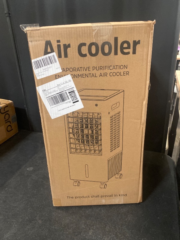 Photo 1 of Portable Air Conditioners, 3-IN-1 Evaporative Air Cooler, Windowless Air Conditioner w/ 8L Larger Water Tank, 3 Speeds, 60°Oscillation,7.5H Timer, Portable AC Swamp Cooler for Room Home Office
