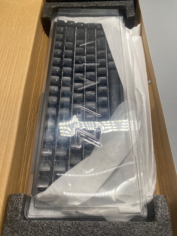 Photo 1 of ALL BLACK** MechLands Ajazz AK870 87 Keys Gasket-Mounted Wireless Gaming Keyboard with Hot Swap Screen & Knob, BT5.0/2.4GHz/USB-C Mechanical Keyboard, with 5-Layer Padding for Win/Mac (Black)