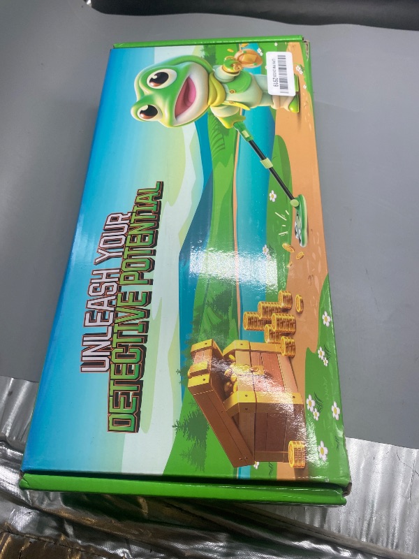 Photo 1 of HYTIREBY Metal Detector for Kids - Lightweight and Compact, Junior Metal Detector Waterproof Frog-Themed Coil, Adjustable Stem (32"-40") - Ideal Birthday for Children