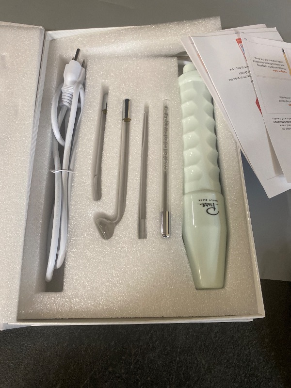 Photo 1 of NuDerma Handheld Skin Therapy Wand Machine w/Neon – Anti-Aging - Skin Tightening - Wrinkle Reducing - Dark Circles – Clarifying - Hair & Scalp Stimulator