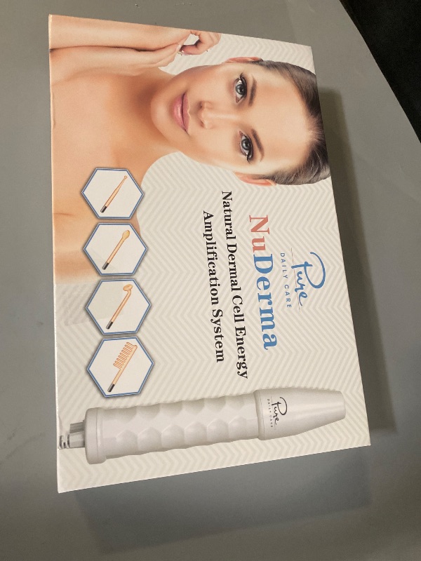 Photo 1 of NuDerma Handheld Skin Therapy Wand Machine w/Neon – Anti-Aging - Skin Tightening - Wrinkle Reducing - Dark Circles – Clarifying - Hair & Scalp Stimulator