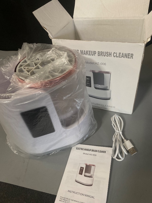 Photo 1 of 3 IN 1 Electric Makeup Brush Cleaner Machine With Makeup Brush Dryer-Holder-Portable Automatic USB Cosmetic Brushes Cleaner Tool for All Size Beauty Makeup Brush Set,Contour, Eyeshadow, Blush Brush