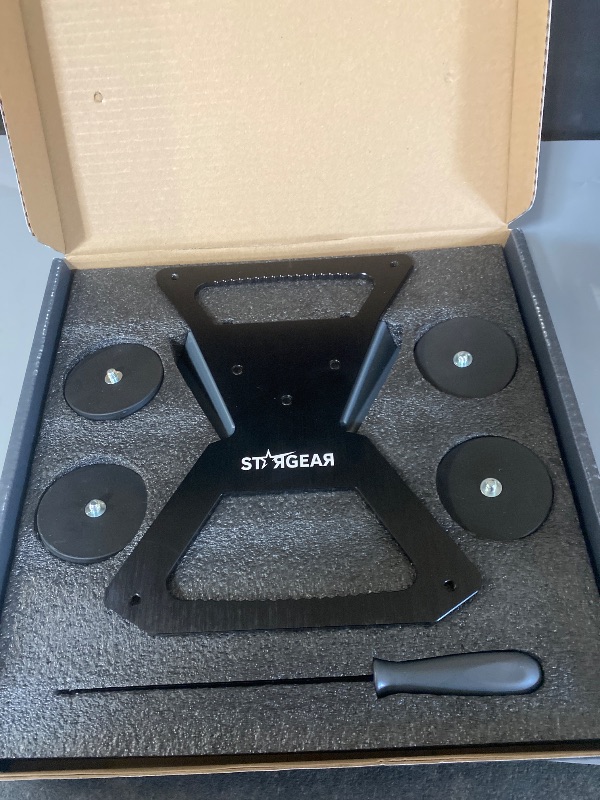 Photo 1 of STARGEAR Starlink Mini Mount, Magnetic with 200lbs Heavy Duty Magnet Bases, Starlink Mini Accessories Lockable Starlink Mini Mount for RV, Car, Boat, Truck Aluminum Alloy
