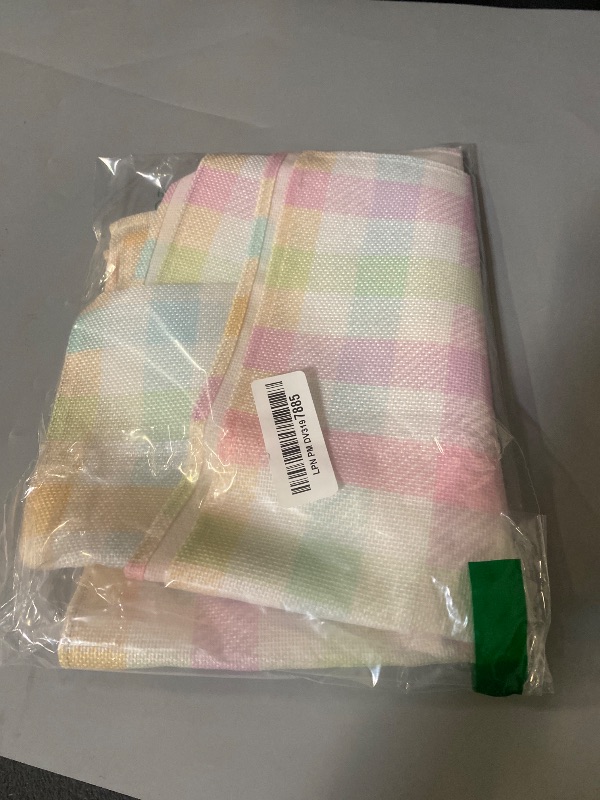 Photo 1 of Nepnuser Linen Spring Easter Buffalo Check Plaid Table Runner Rustic Farmhouse Home Dining Room Kitchen Table Decor (13" x 72")