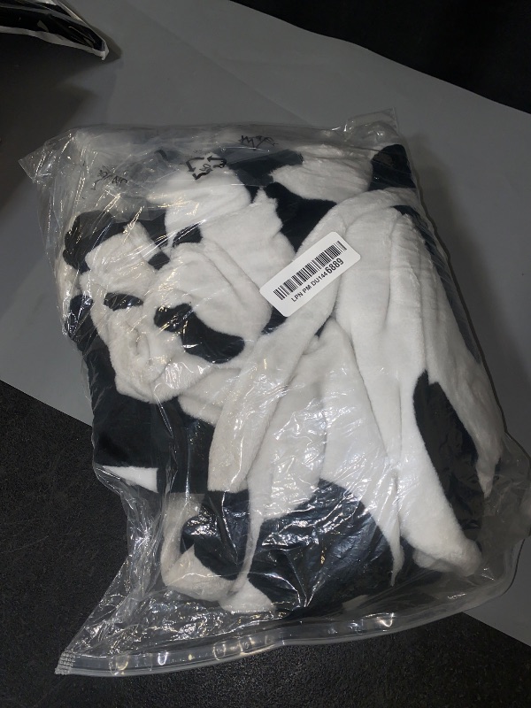 Photo 1 of KIDS 7-8 GALLETY Cow Costume - Unisex Child Animals Onepiece with Zipper -Plush Dairy Cow Onesie Costume Suitable for Party