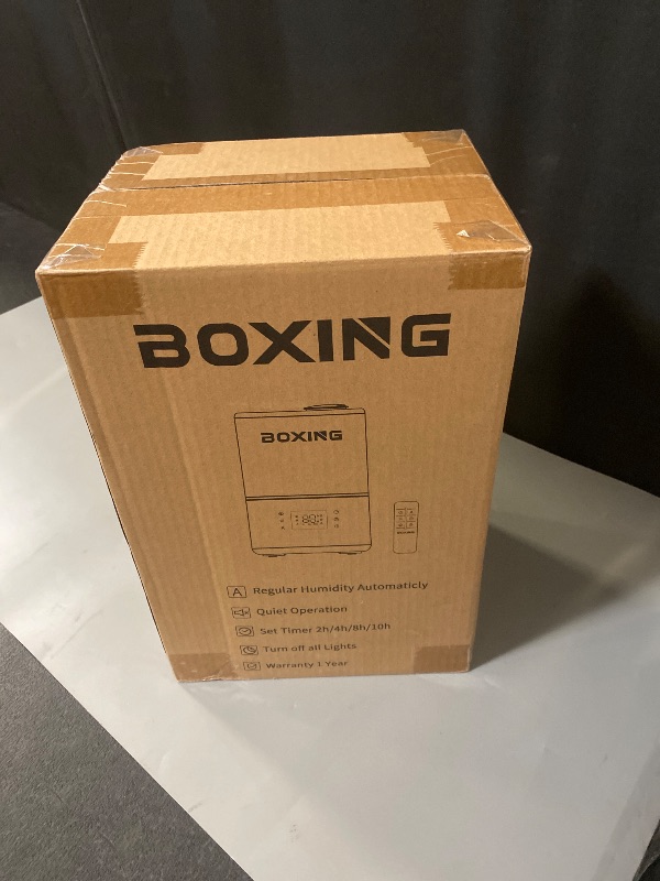Photo 1 of BOXING Warm and Cool Mist Humidifiers for Bedroom Large Room Home, Air Humidifier with Remote, Top Fill Ultrasonic Diffuser Humidifier with humidistat,Quiet Sleep Bedside Nightstand,Timer,Filter,4.5L
