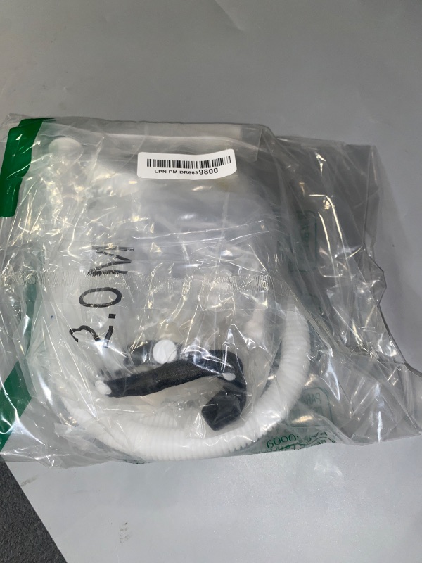 Photo 1 of Saillong Handheld Shower Attachment - 6.6 ft Hose with Elastic Cinch Connection, Slip-on Shower Hose for Showerheads & Dog Bath, White