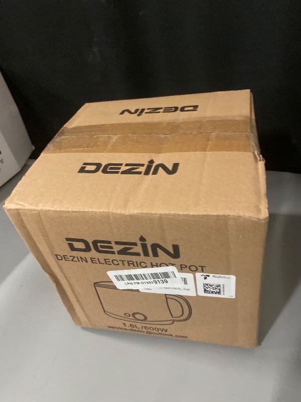 Photo 1 of Dezin Electric Pot, 1.6L Ramen Cooker, Hot Pot Electric Stainless Steel, Multifunctional Cooker for Egg, Pasta, Soup, Porridge, Oatmeal with Temperature Control and Keep Warm Function