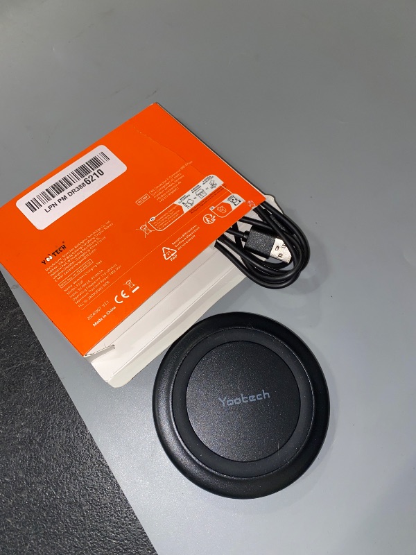 Photo 1 of Yootech Wireless Charger,10W Max Fast Wireless Charging Pad Compatible with iPhone 16e/16/16 Plus/16 Pro Max/15/14/13/SE 2022/12/11/X/8,Samsung Galaxy S22/S21/S20,for AirPods Pro 2(No AC Adapter)