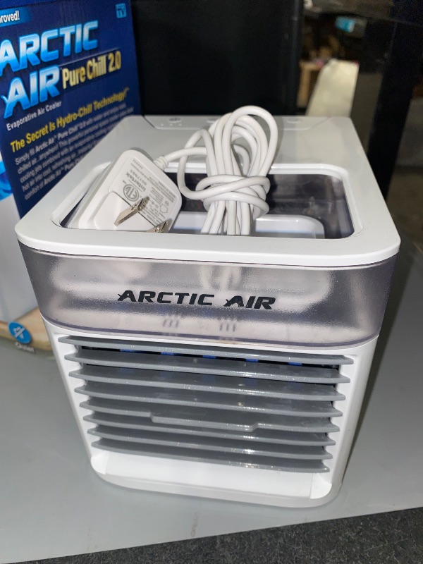 Photo 1 of Arctic Air Pure Chill 2.0 Evaporative Air Cooler by Ontel - Powerful, Quiet, Lightweight and Portable Space Cooler with Hydro-Chill Technology For Bedroom, Office, Living Room & More,Blue