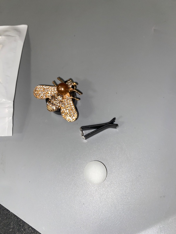 Photo 1 of Bling Bee Crystal Car Air Fresheners - Rhinestone Diffuser Vent Clip Charms - Cute Car Decor for Women (Golden)