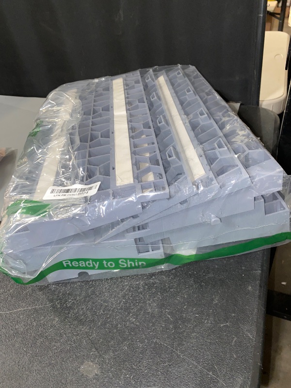 Photo 1 of ROBLOCK 3 Inch Rise Detachable Ramps for Wheelchairs for Home Steps Entry, Portable Modular Threshold Wheelchair Ramps for Doorways, Load Capacity 3000 LBS, 2 PCS