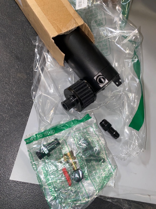 Photo 1 of TEMSONE Universal 2 Port Aluminum 750ml Baffled Oil Catch Can Reservoir Tank with Breather Filter and Drain Valve