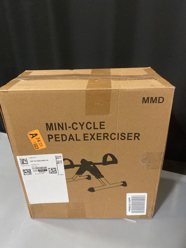 Photo 1 of Pedal Exerciser Desk Exercise Bike Leg and Arm Exercise Bike with LCD Monitor Foldable and Porable (Black/Grey)