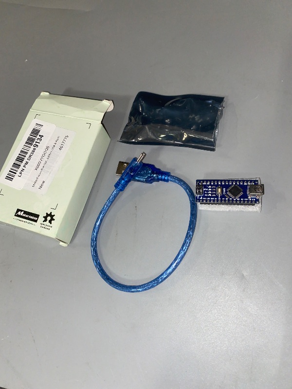 Photo 1 of MakerFocus Pre-Soldered Nano V3.0 Board ATmega328P Microcontroller CH340 Chip 5V 16M with USB Cable Compatible with Arduino IDE(Mini USB B Port)