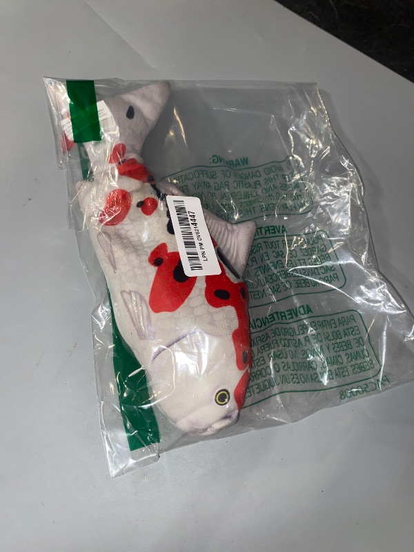 Photo 1 of Potaroma Floppy Fish Cat Toy, Interactive Moving Flopping Koi, Catnip & Silvervine Enrichment, Kitten Kicker Exercise Indoor for All Breeds, 10.5 Inches