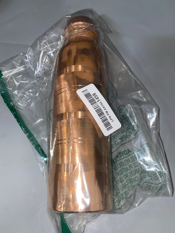 Photo 1 of KALARATRI COPPER BOTTLE Pure Copper Water Bottle 34 Oz Copper Water Bottle - Leak Proof (34 Oz) (Without Pitambari Powder)