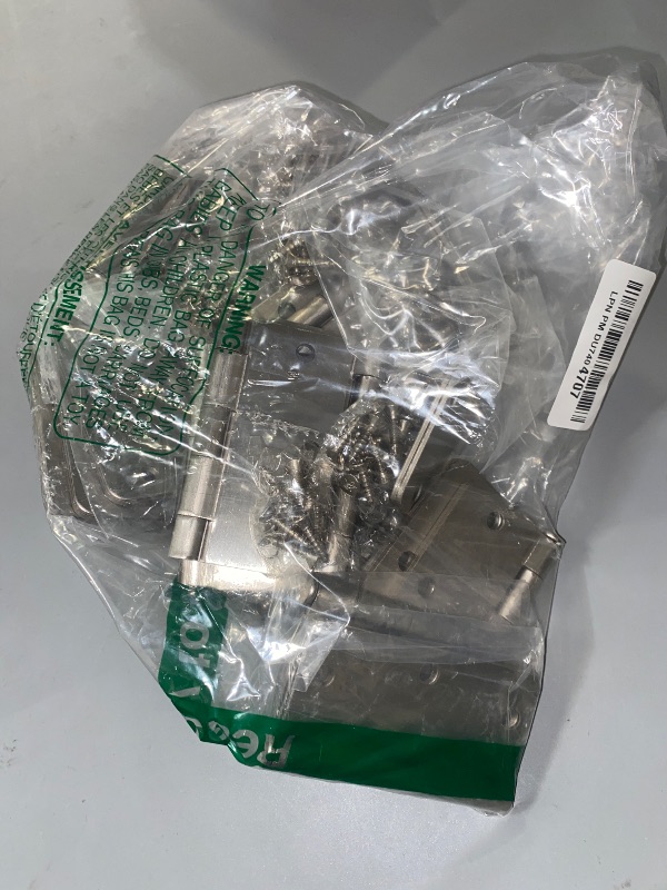 Photo 1 of 24 Pack Nickel Door Hinges Brushed Nickel Hinges for Doors 3 1/2 Interior Door Hinges Satin Nickel 3.5"x3.5 Inch Hinges Rounded 1/4" Raidus Standard Residential Bedroom Door Hinge Sturdy Door Hardware