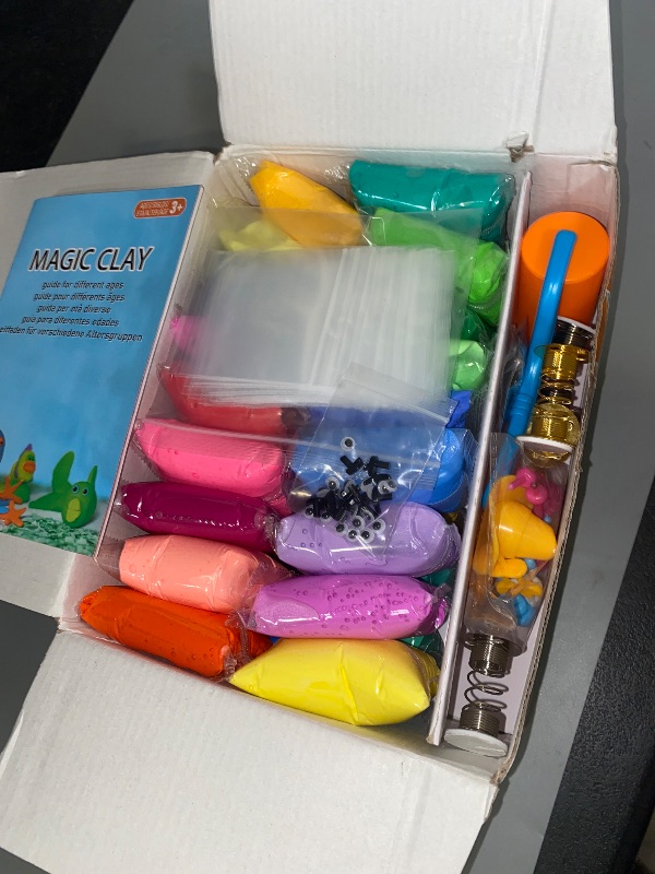 Photo 1 of ESSENSON Modeling Clay Kit - 36 Colors Air Dry Magic Clay, DIY Molding with Sculpting Tools, Party Favors Kids Art Crafts Best Gift for Boys & Girls Age 3-12 Year Old