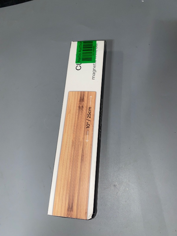 Photo 1 of CUCINO Magnetic Knife Holder for Wall 10" No Drilling incl. Self Adhesive Tape - Extra strong Knife Holder - Awarded Knife Magnetic Strip - Made of Bamboo
