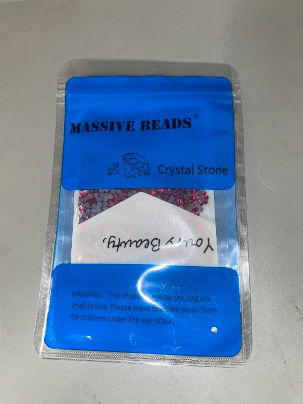 Photo 1 of 3000 Pieces Hot Fix 3MM Glass Flatback Rhinestones HotFix Round Crystal Gems (Rose Pink, SS10)