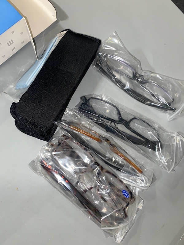 Photo 1 of NORPERWIS 5 Pair Reading Glasses Quality Lightweight Blue Light Blocking Eyeglasses with Spring Hinge, Readers for Women Men (5 Pack Mix Color-5, 1.00)