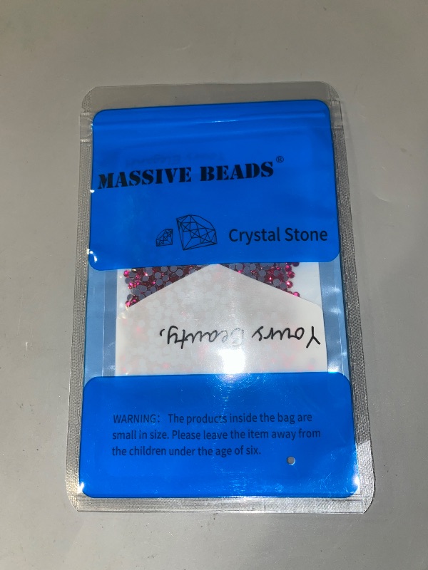 Photo 1 of 3000 Pieces Hot Fix 3MM Glass Flatback Rhinestones HotFix Round Crystal Gems (Rose Pink, SS10)