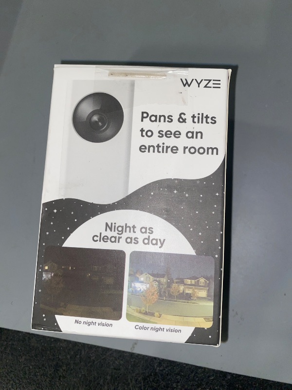 Photo 1 of WYZE Cam Pan v2 1080p Pan/Tilt/Zoom Indoor Security Camera with Color Night Vision, Motion and Sound Detection, Wi-Fi Smart Home Security Camera Compatible with Alexa & Google Assistant, White