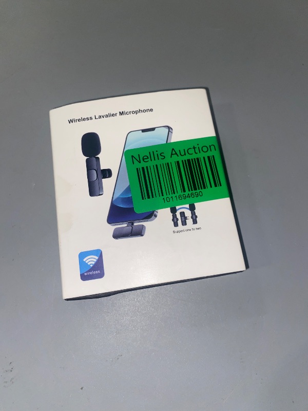 Photo 1 of GOGARA Microphone for iPhone, 2 Pack Wireless Microphones, Mini Mic, Lavalier, Recording Lapel Mic, Plug-Play, Clip On Microphone with Noise Reduction for Interview/Tiktok (for iPhone14 and Below)