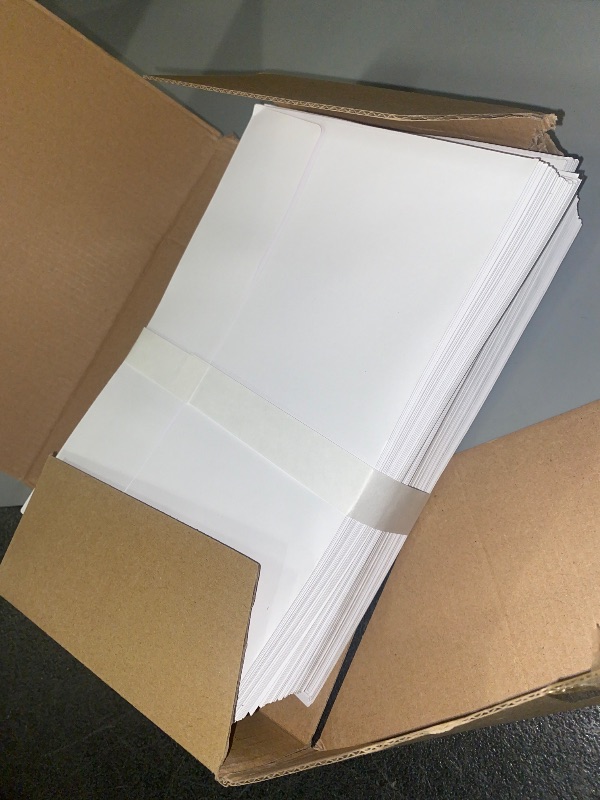 Photo 1 of A9 Invitation envelopes 100 PCS 5.75x8.75 in - windowless design 120GSM white paper envelopes with printable quick self-seal for invitations, greeting cards, invoices