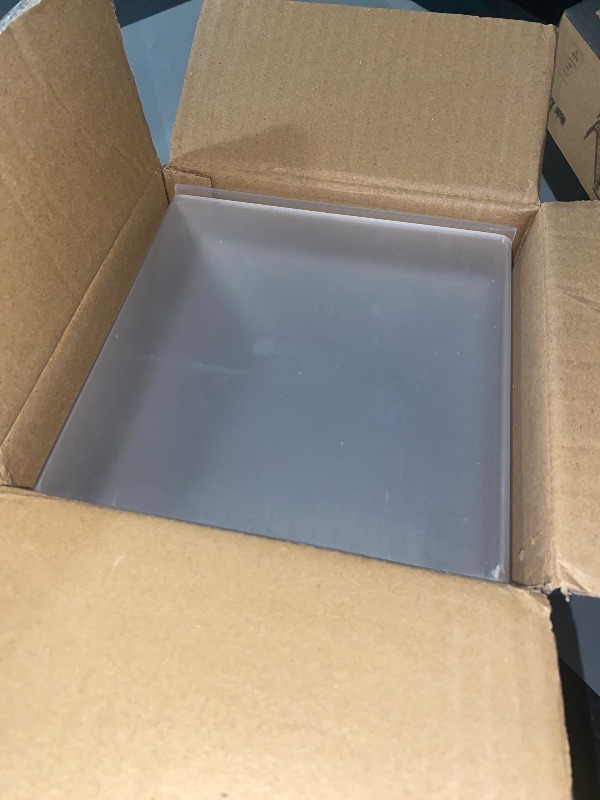 Photo 1 of Pwbarwq Clear Acrylic Display Risers 2 Sets, 6 Pcs Tall Stands, 0.12" Thick Square Shelf for Figure, Action, Dessert, Jewelry Showcase