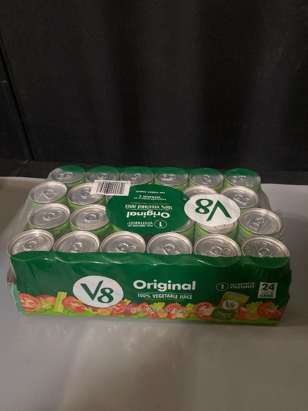 Photo 1 of V8 Original 100% Vegetable Juice, 5.5 fl oz Can (24 Pack)
